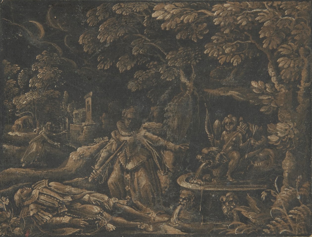 Píramo e Tisbe, ca. 1580 de Unbekannt