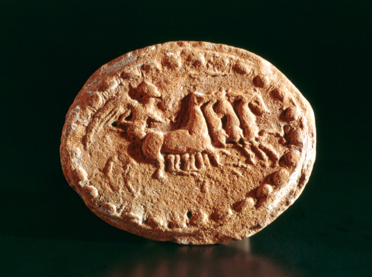 Quadriga, Kerkouane, Tunísia, século III aC de Unbekannt