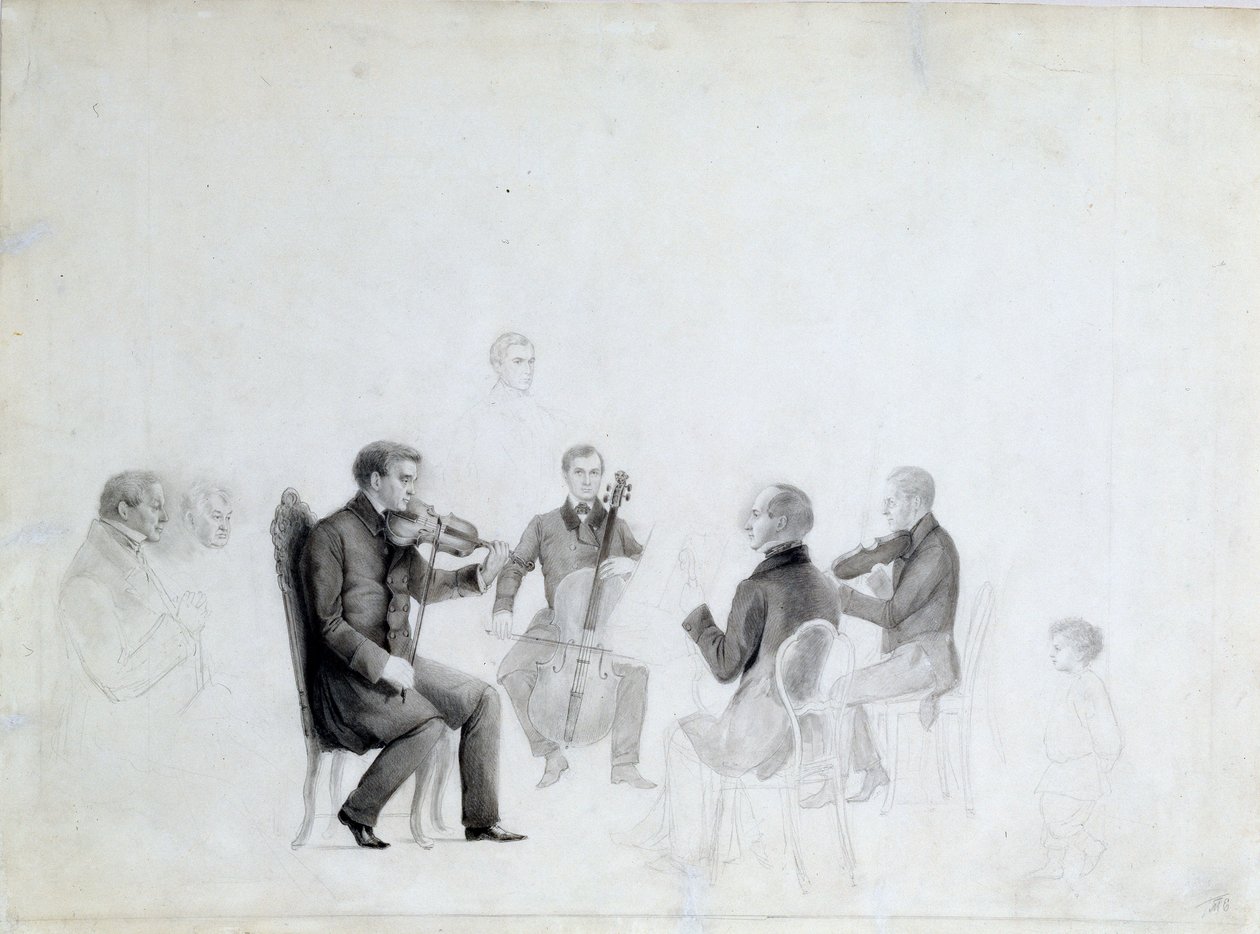 Quarteto, década de 1840. de Unbekannt