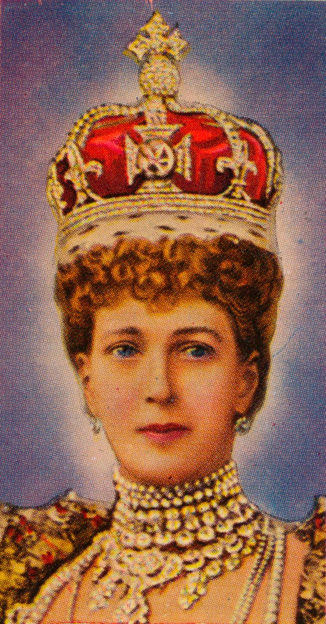 Rainha Alexandra, consorte do rei Eduardo VII, em sua coroação, 1902 1935 de Unbekannt