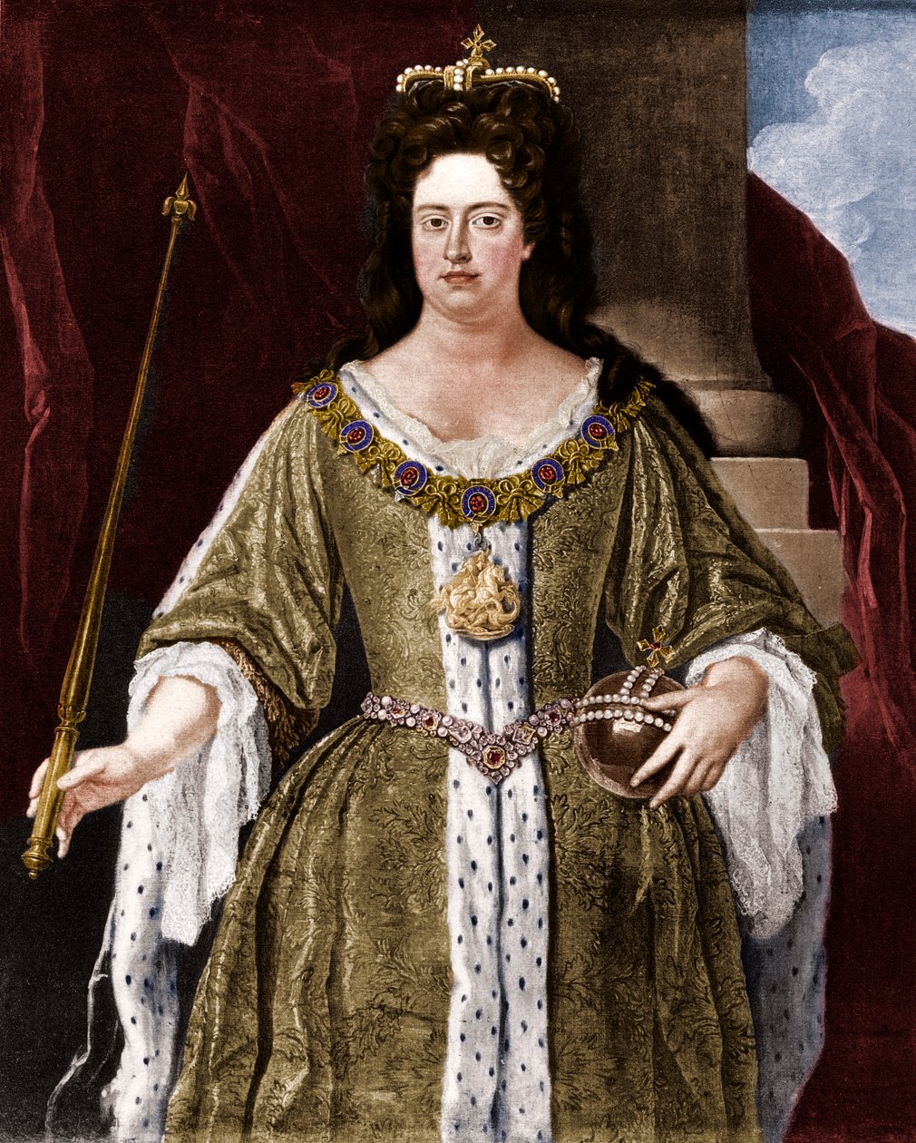Rainha Anne, c1702 1906. de Unbekannt