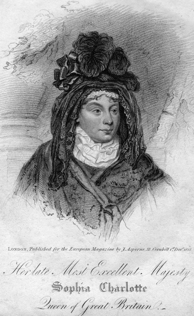 Rainha Charlotte, rainha consorte de George III do Reino Unido, 1818 de Unbekannt