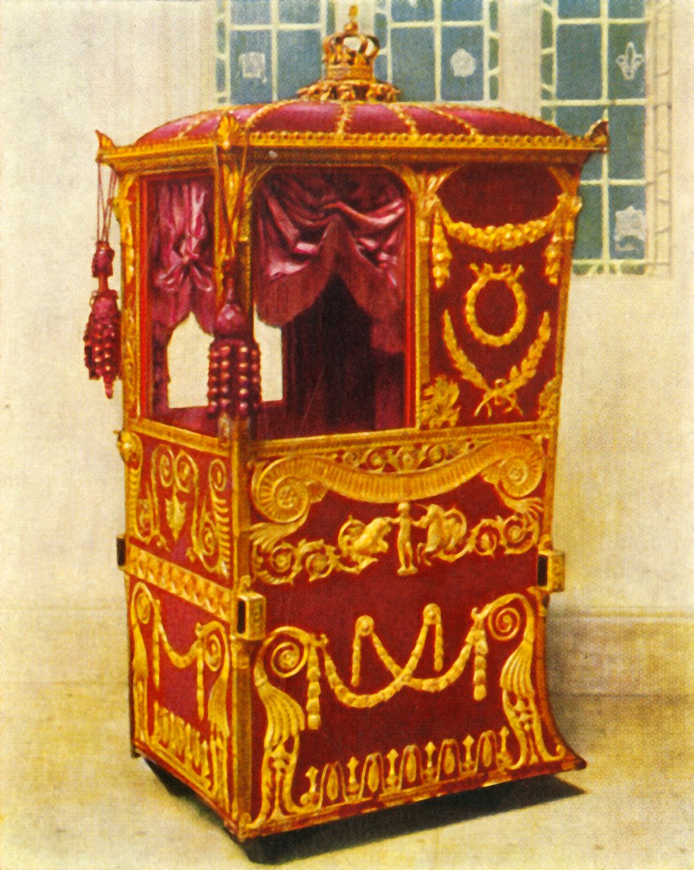Cadeira de sedan da rainha Charlottes, 1938. de Unbekannt