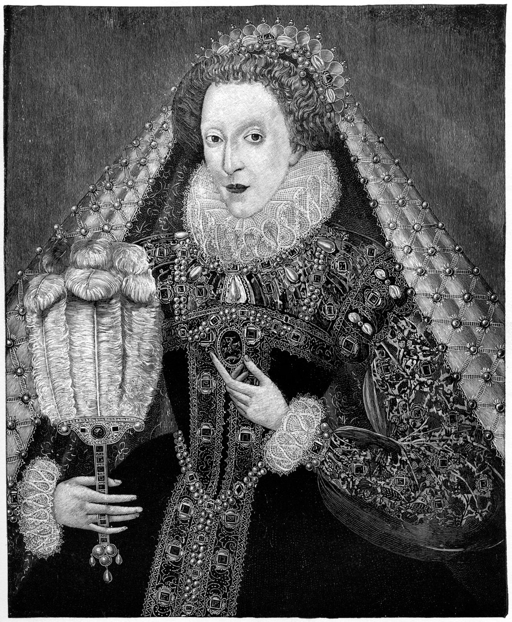 Rainha Elizabeth I, c1580, 1910 de Unbekannt