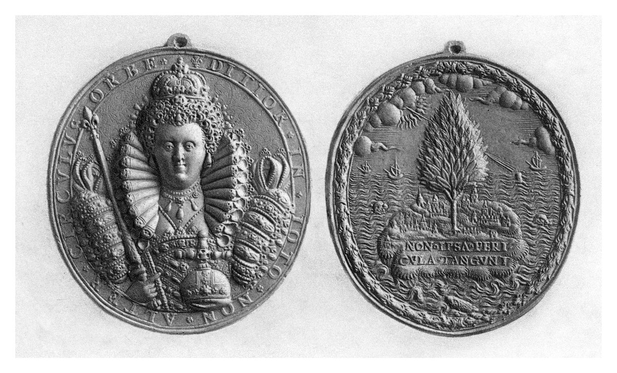 Medalha da rainha Elizabeth I, século XVI, 1896 de Unbekannt