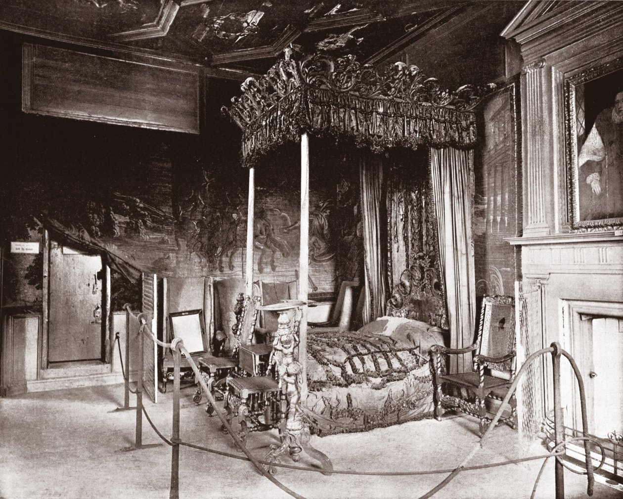 Quarto da rainha Marys em Holyroodhouse, Edimburgo, Escócia, 1894. de Unbekannt