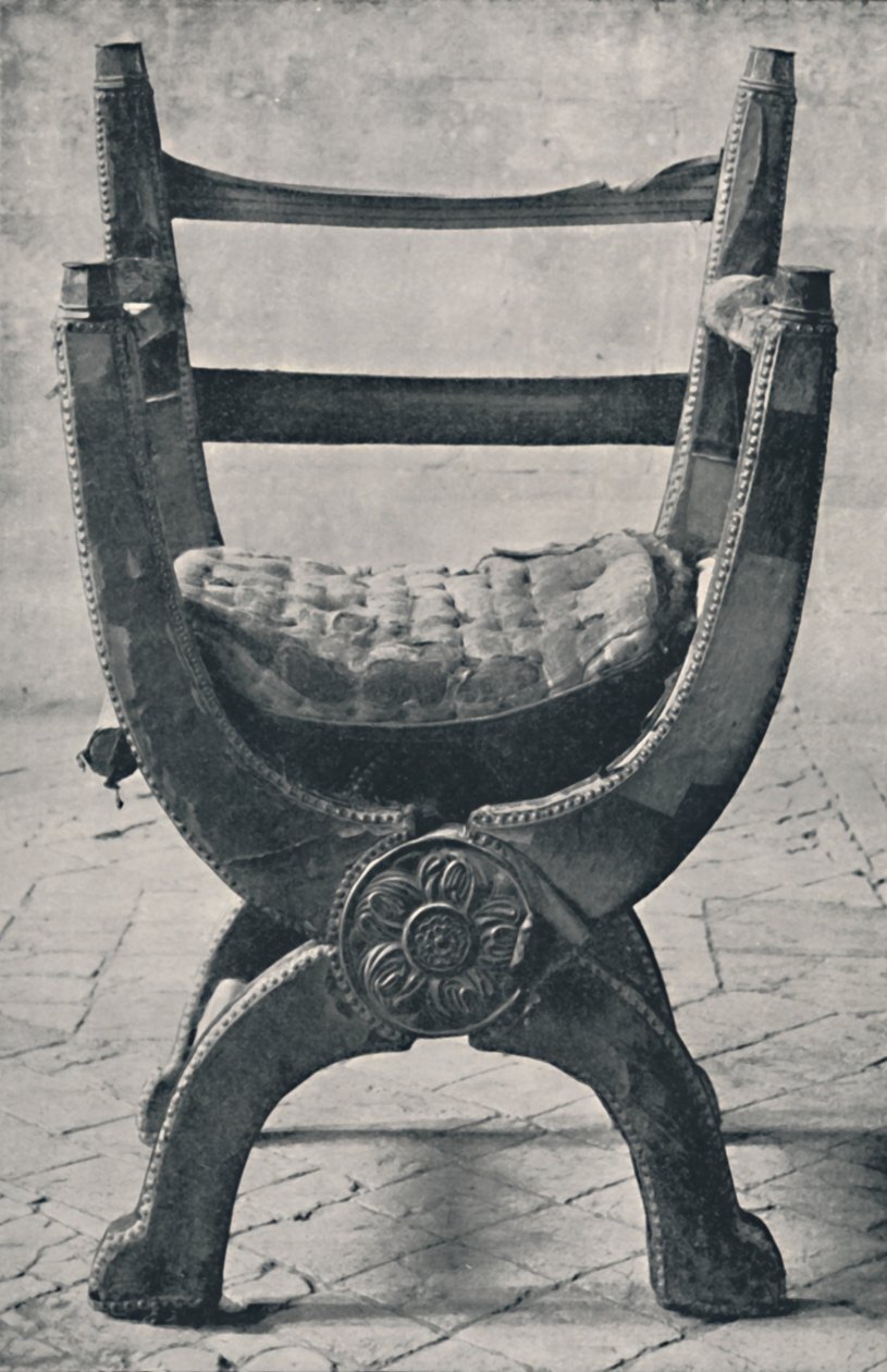 Cadeira da rainha Marys na catedral de Winchester. 1554 AD, 1928 de Unbekannt