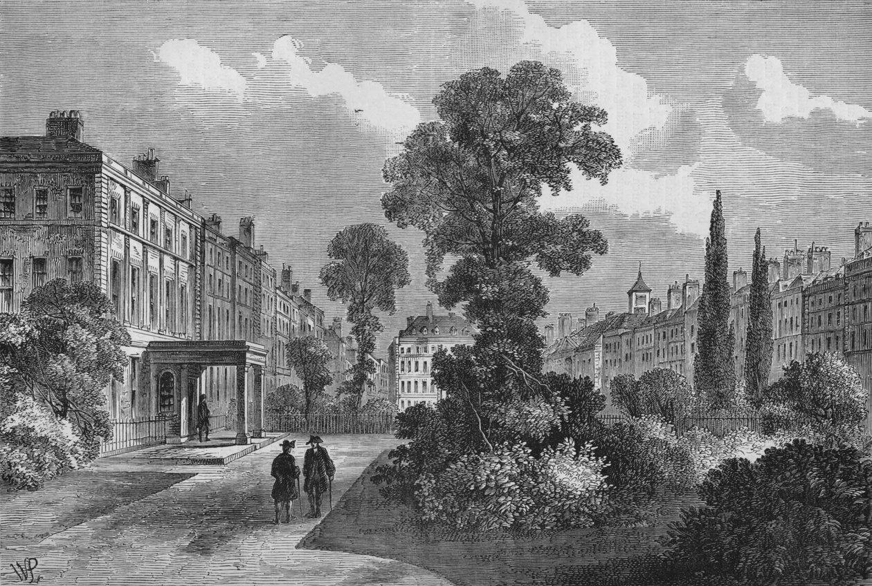 Queen Square, Bloomsbury, Londres, 1810 1878 de Unbekannt