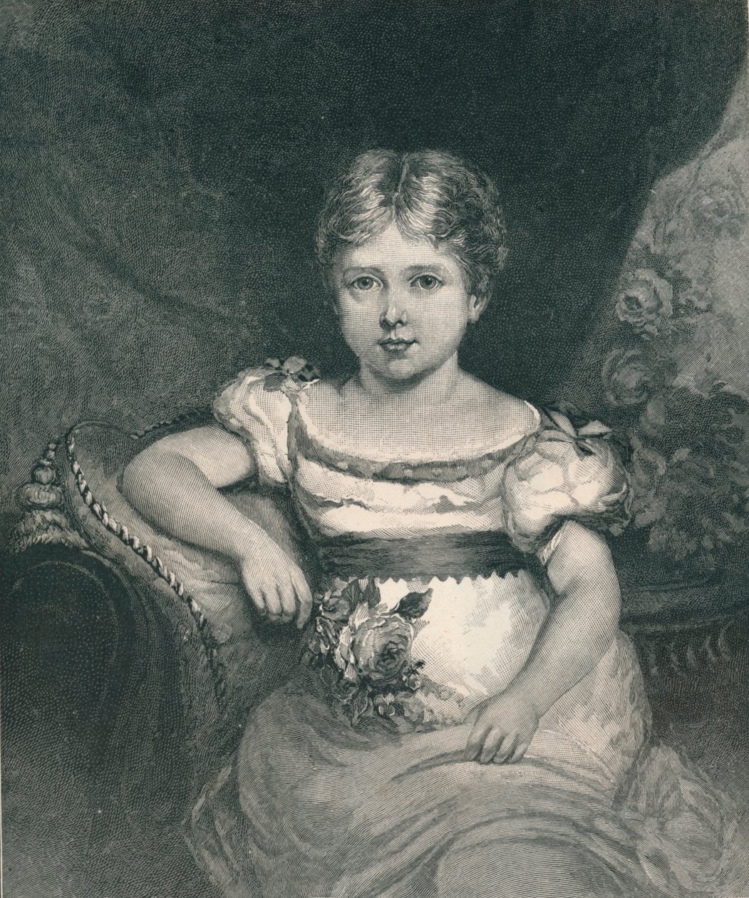 Rainha Victoria 1819-1901, com seis anos de idade, 1894 de Unbekannt