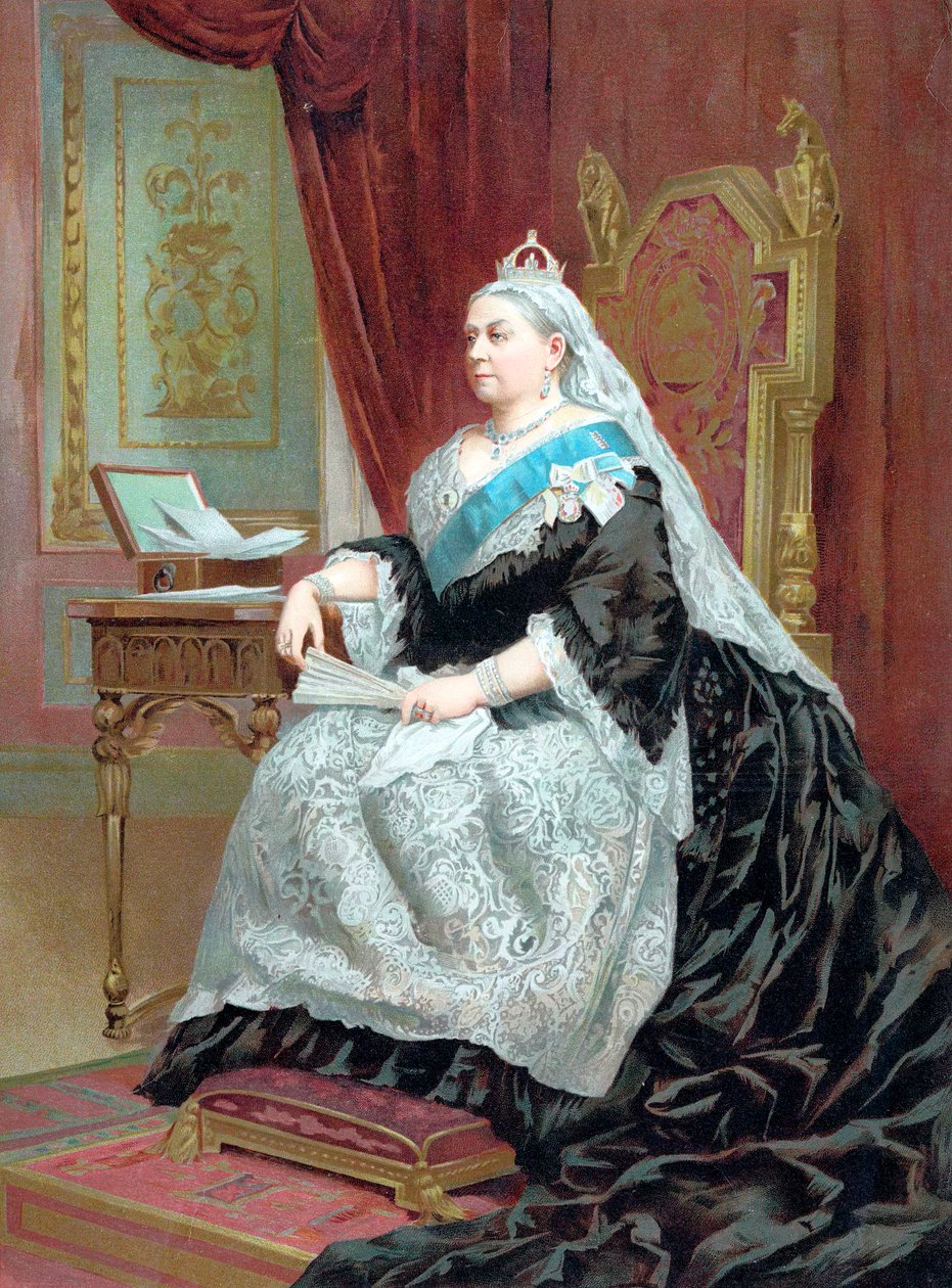 Rainha Vitória 1819-1901 na época de seu Jubileu de Ouro, 1887 de Unbekannt