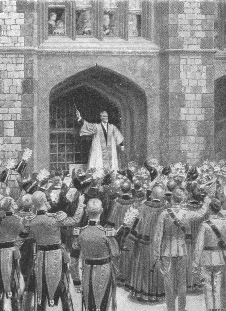 Rainha Victoria Serenata em Windsor na manhã do seu oitavo aniversário ... 1899, 1901. de Unbekannt