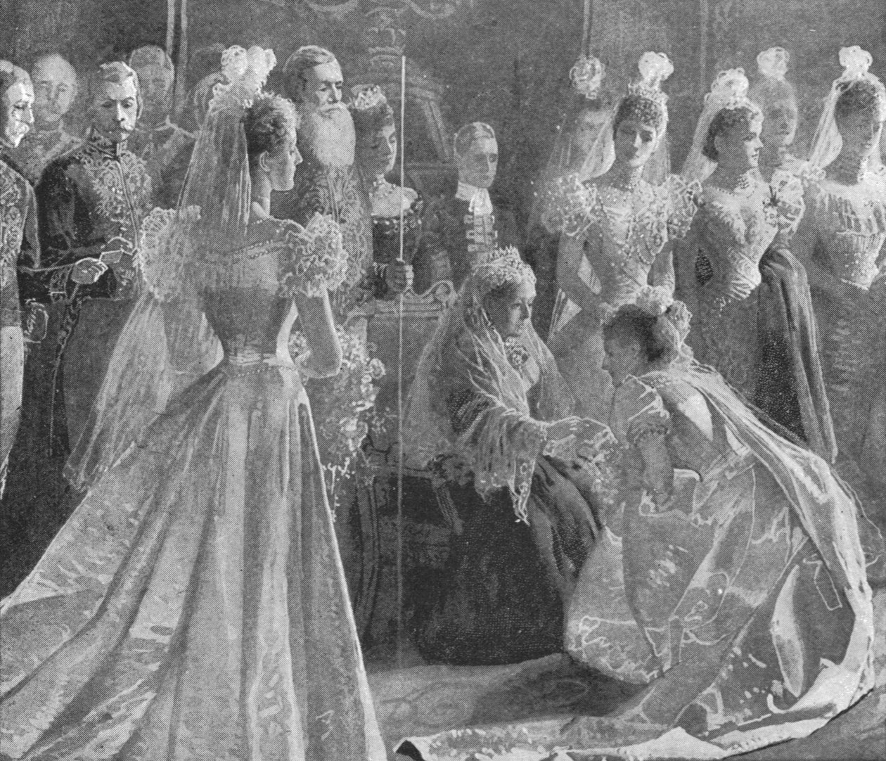 Jubileu de diamante da rainha Victorias: sala de estar no Palácio de Buckingham, 11 de maio de 1897, 1901. de Unbekannt