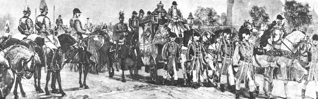 Rainha Victorias Última Abertura do Parlamento, A Procissão no Shopping, 21 de janeiro de 1886, 1901. de Unbekannt