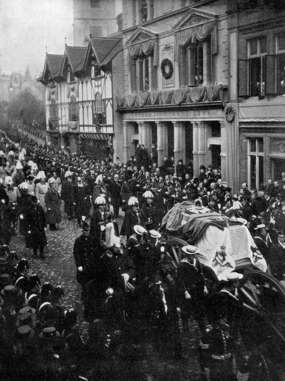 Procissão fúnebre da rainha Victorias, 1901 de Unbekannt