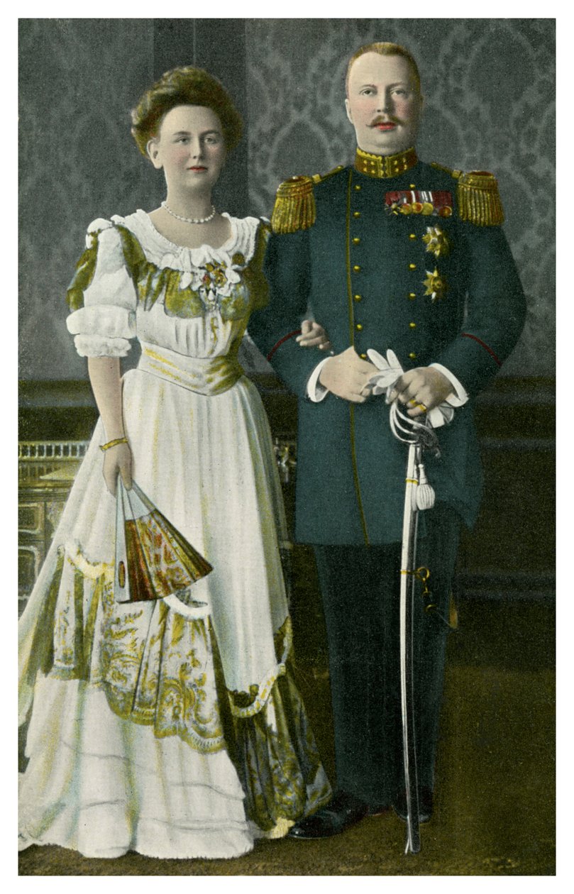Rainha Guilherme e Príncipe Henrique dos Países Baixos, c1900s-c1910s de Unbekannt