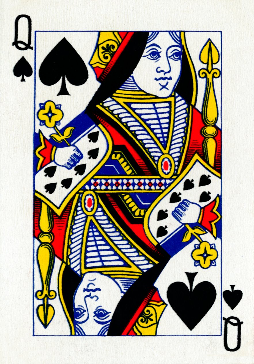 Rainha de espadas de um baralho de cartas de baralho Goodall & Son Ltd., c1940 de Unbekannt