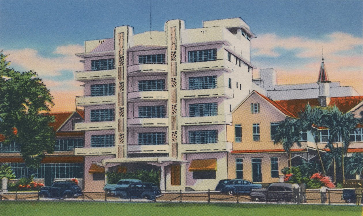 Queens Park Hotel, Porto de Espanha, Trinidad, BWI, c1940s., C1940s. de Unbekannt