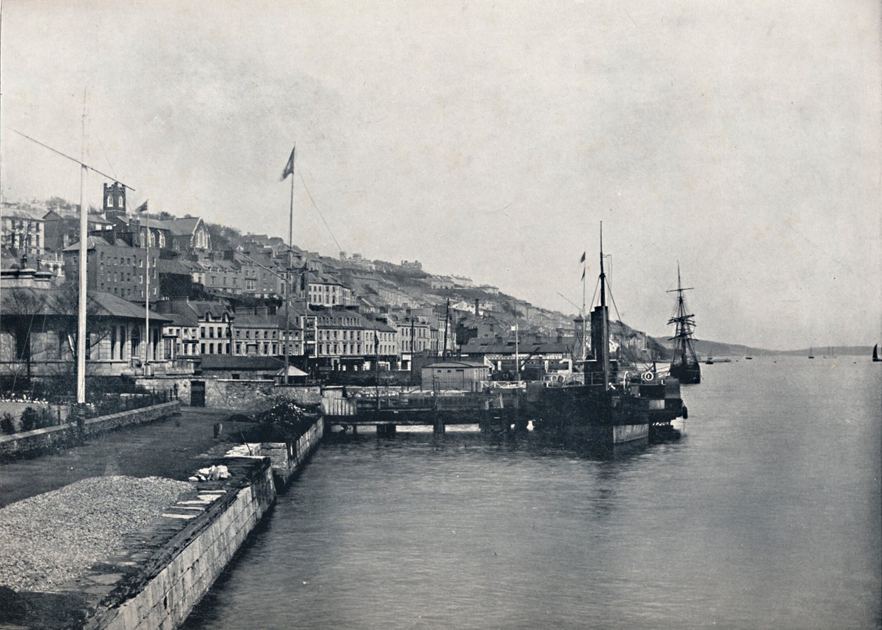 Queenstown - olhando ao longo da costa, 1895 de Unbekannt