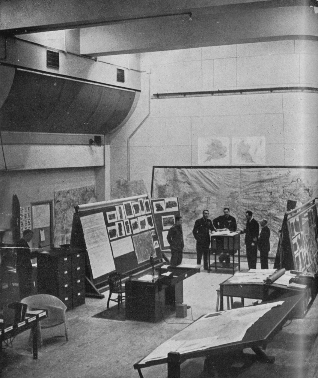 Sala de operações do Comando de Bombardeiros da RAF, 1941 de Unbekannt