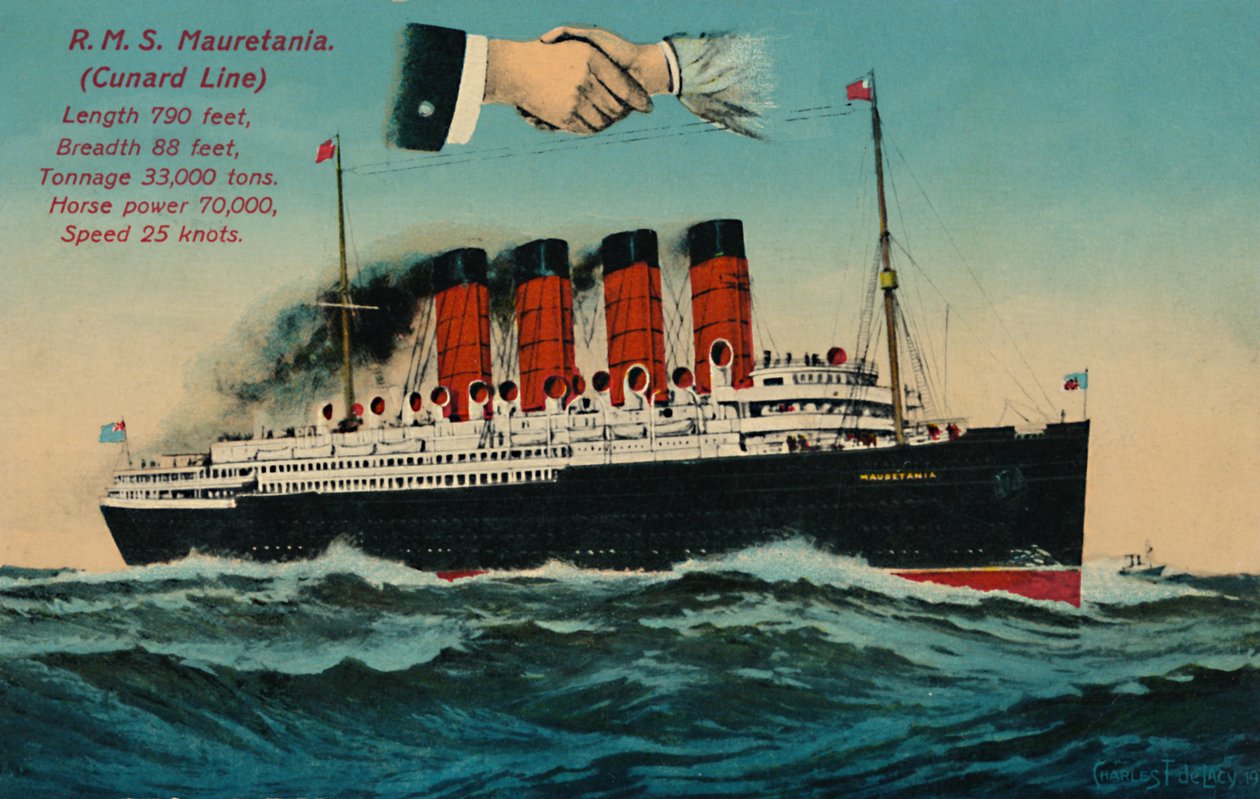 RMS Mauretania. Linha Cunard, c1930s. de Unbekannt