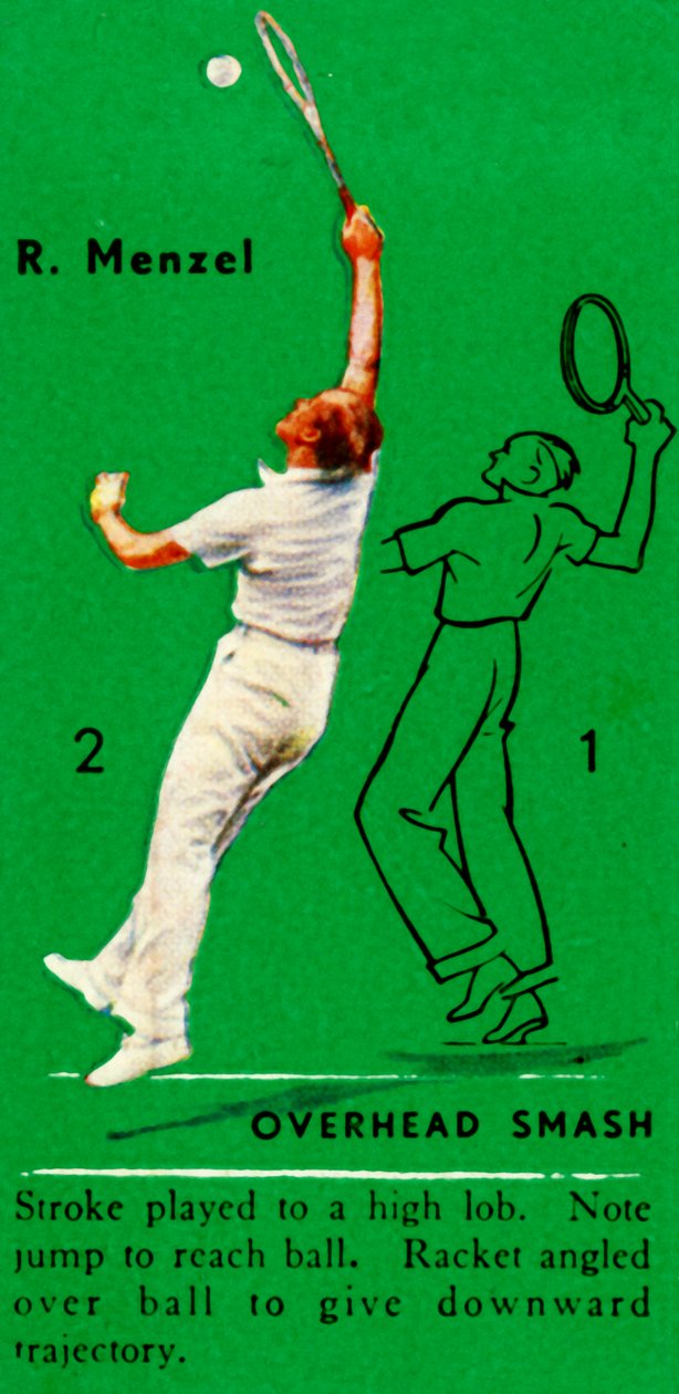 R. Menzel - Overhead Smash, c1935. de Unbekannt