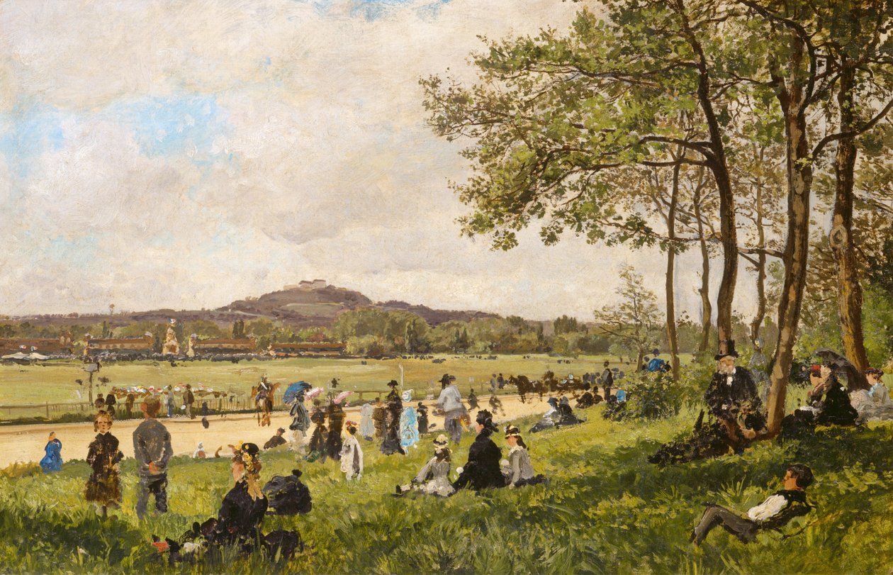 Hipódromo de Longchamps, c. 1870. de Unbekannt
