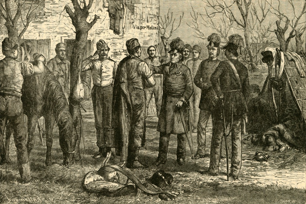 Radetsky após a vitória em Novara 1849, 1890. de Unbekannt