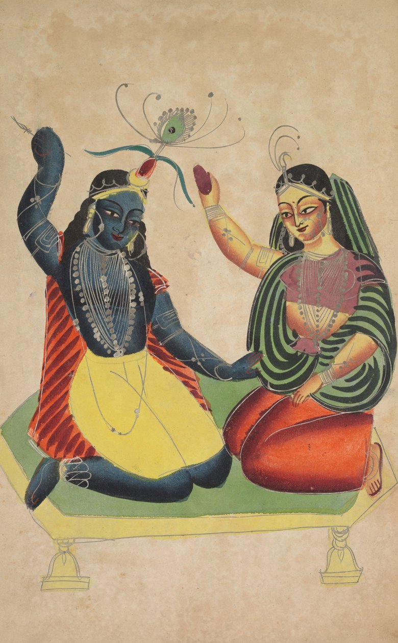 Radha e Krishna, 1800. de Unbekannt
