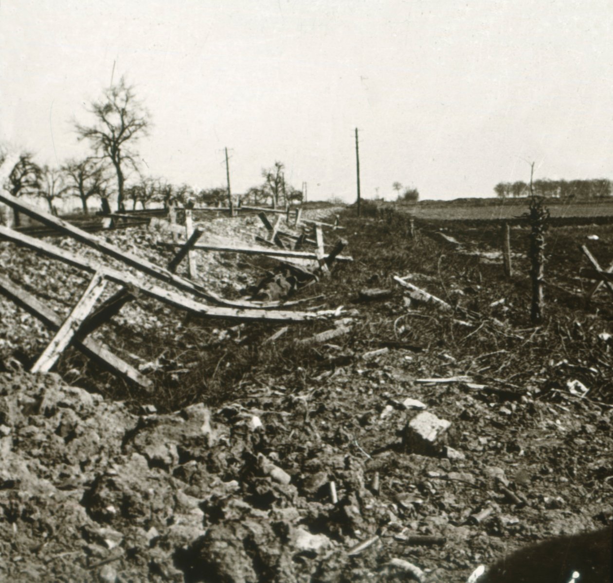 Ferrovia, Somme, norte da França, c1914-c1918 de Unbekannt