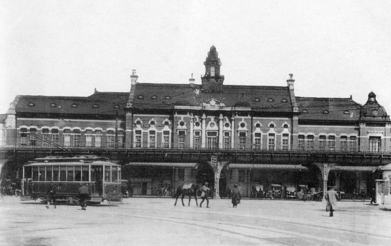 Estação Ferroviária de Yokohama, Japão, século XX de Unbekannt