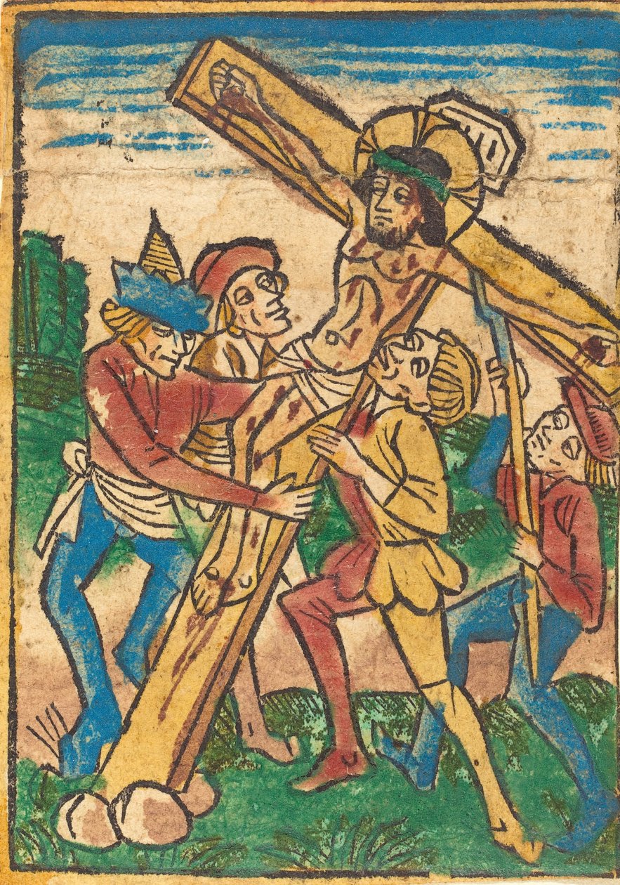 Levantando a Cruz, c. 1490. de Unbekannt