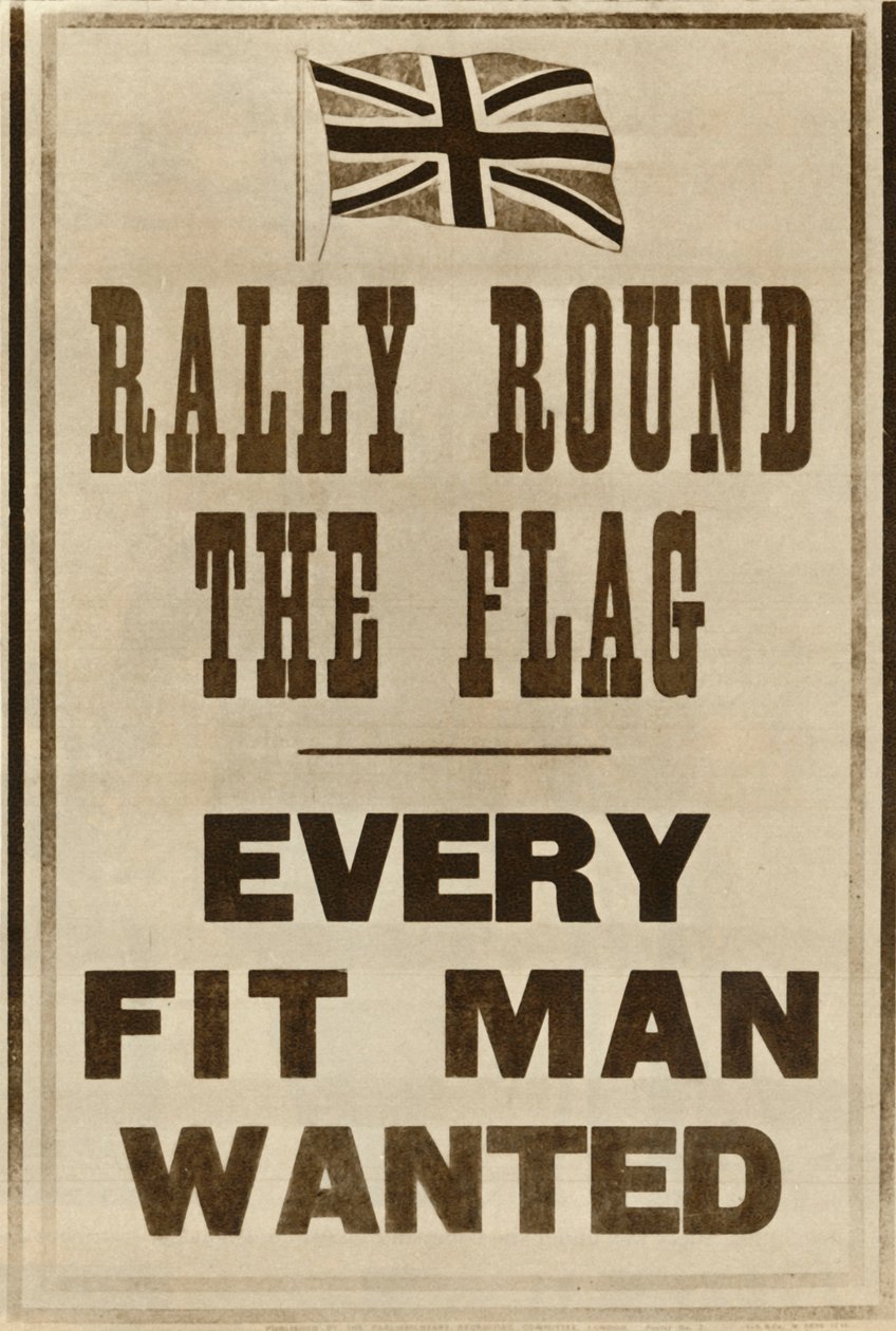 Reunião em torno da bandeira: Todo homem apto queria, 1914, 1935. de Unbekannt