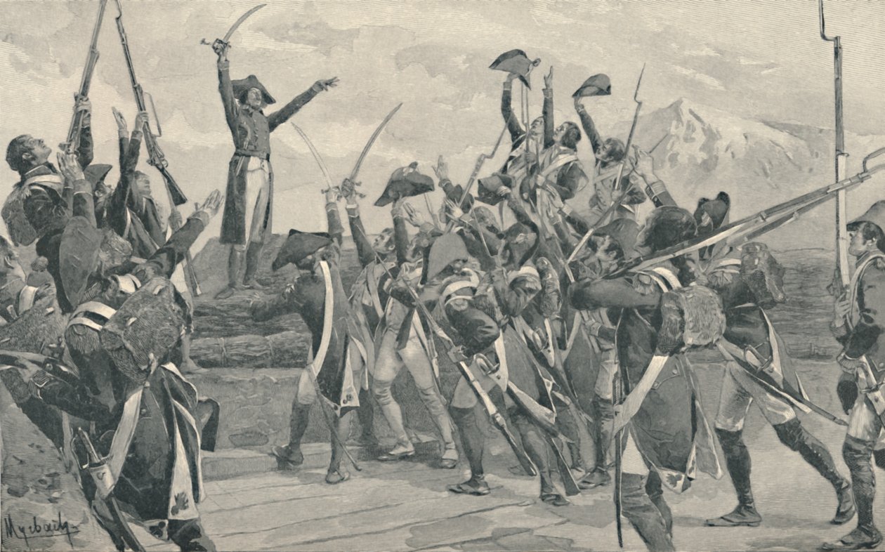 Soldados Rampons que juram nunca se render, 1796, 1896 de Unbekannt