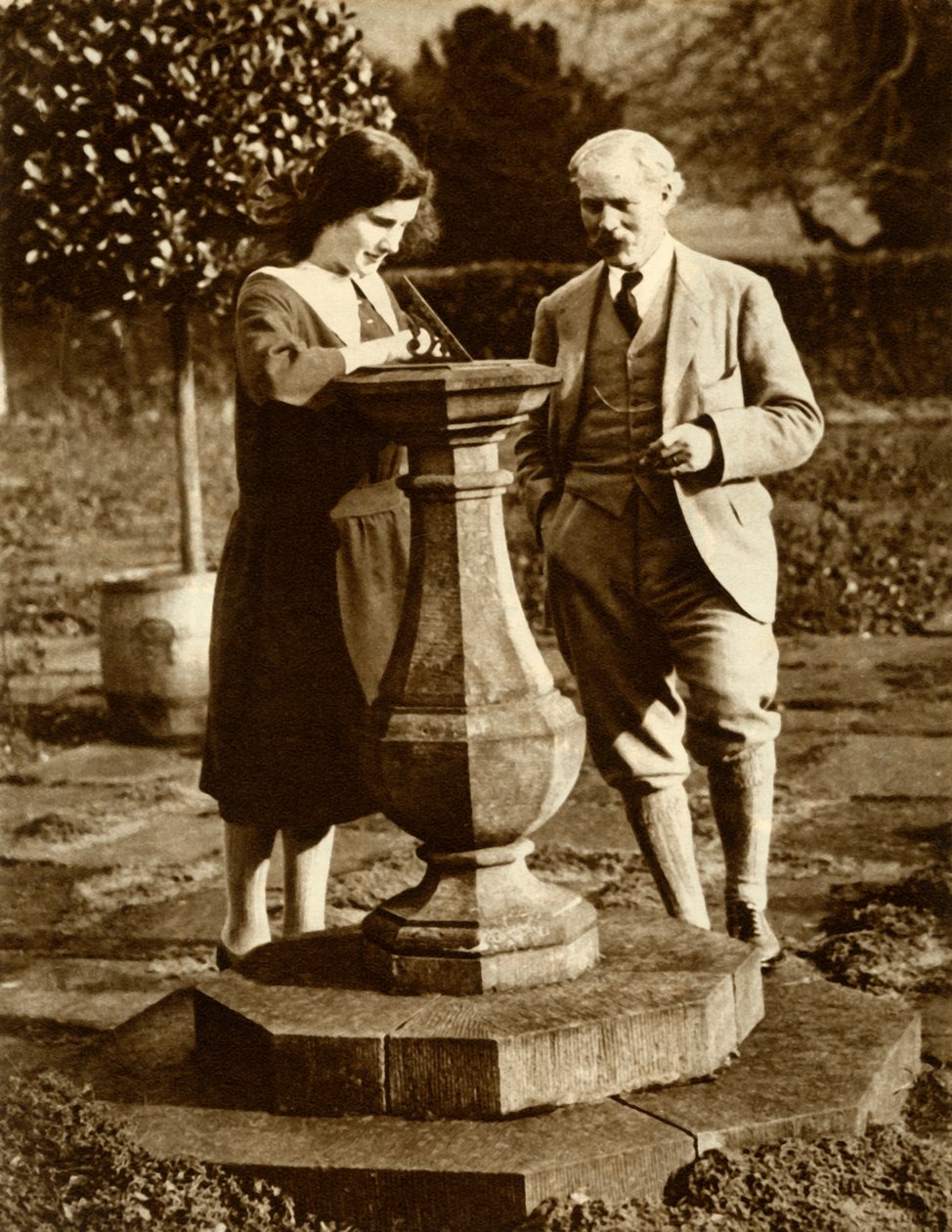 Ramsay MacDonald, primeiro Primeiro Ministro do Trabalho, em Damas com sua filha, 1924, 1935. de Unbekannt