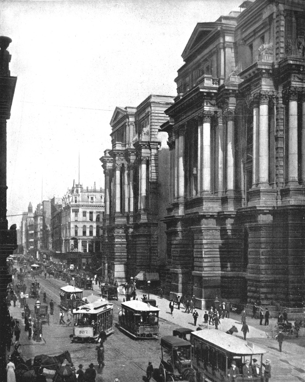 Randolph Street, Chicago, Illinois, EUA, c1900. de Unbekannt