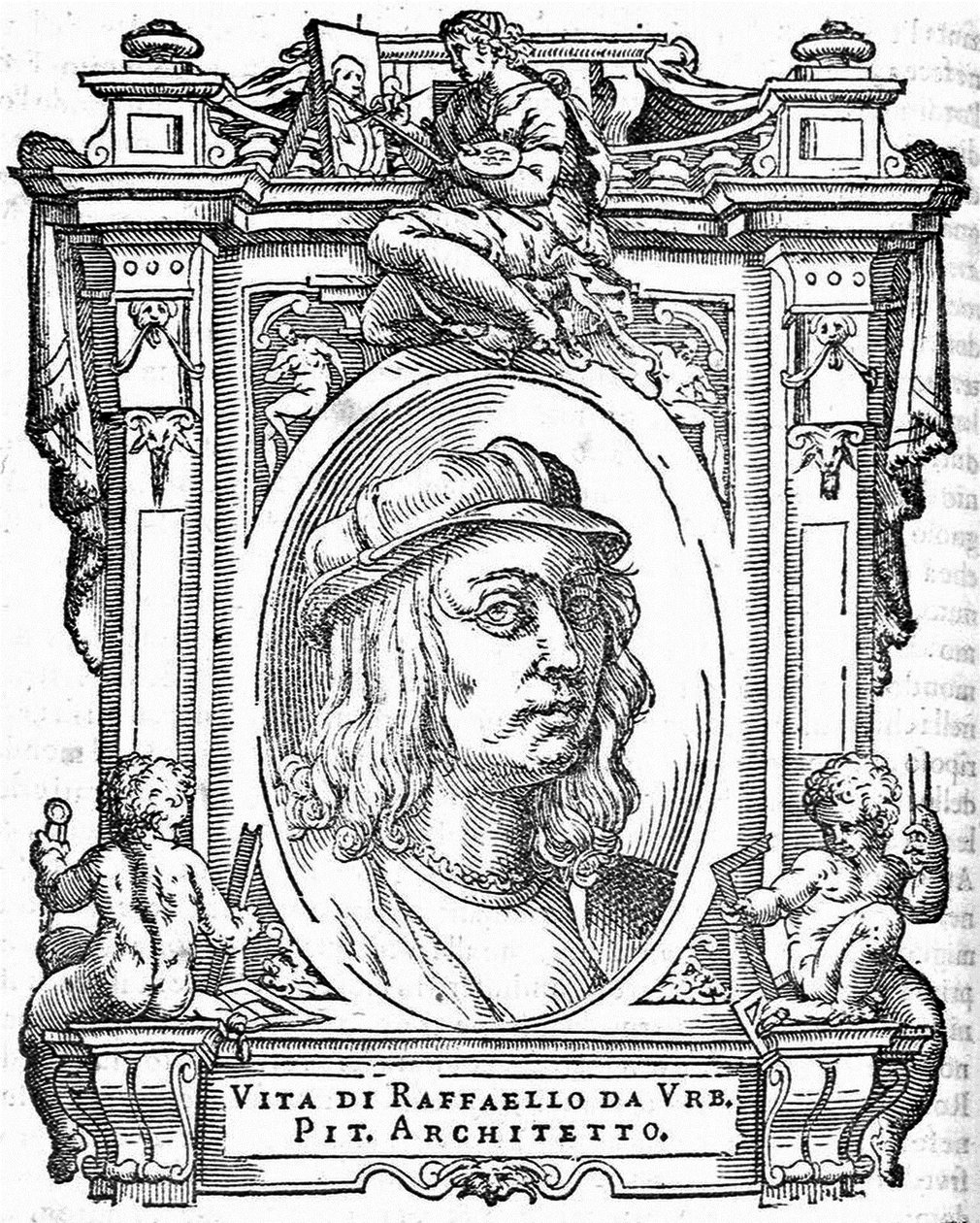 Rafael. De: Giorgio Vasari, A vida dos mais excelentes pintores, escultores e arquitetos italianos, 1568 de Unbekannt