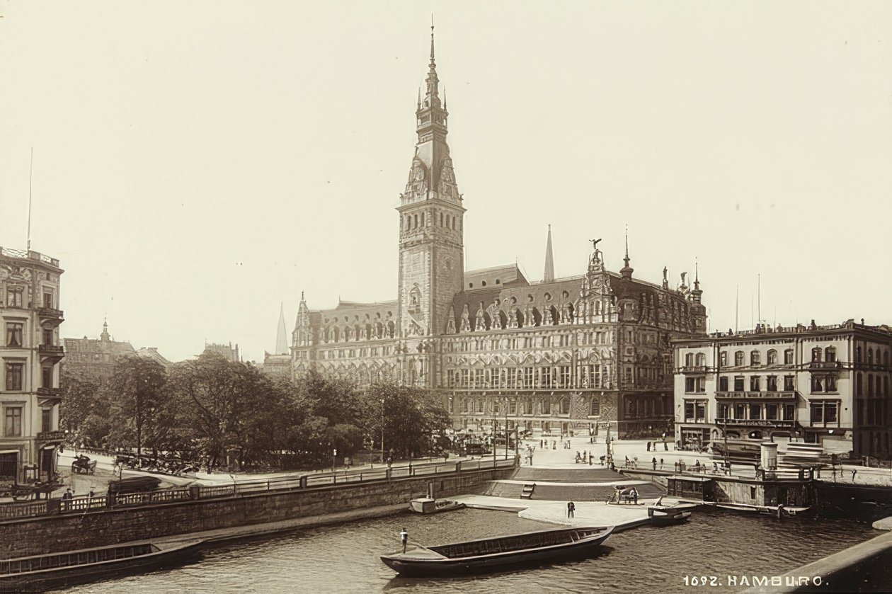 Prefeitura de Hamburgo. Por volta de 1900 de Unbekannt