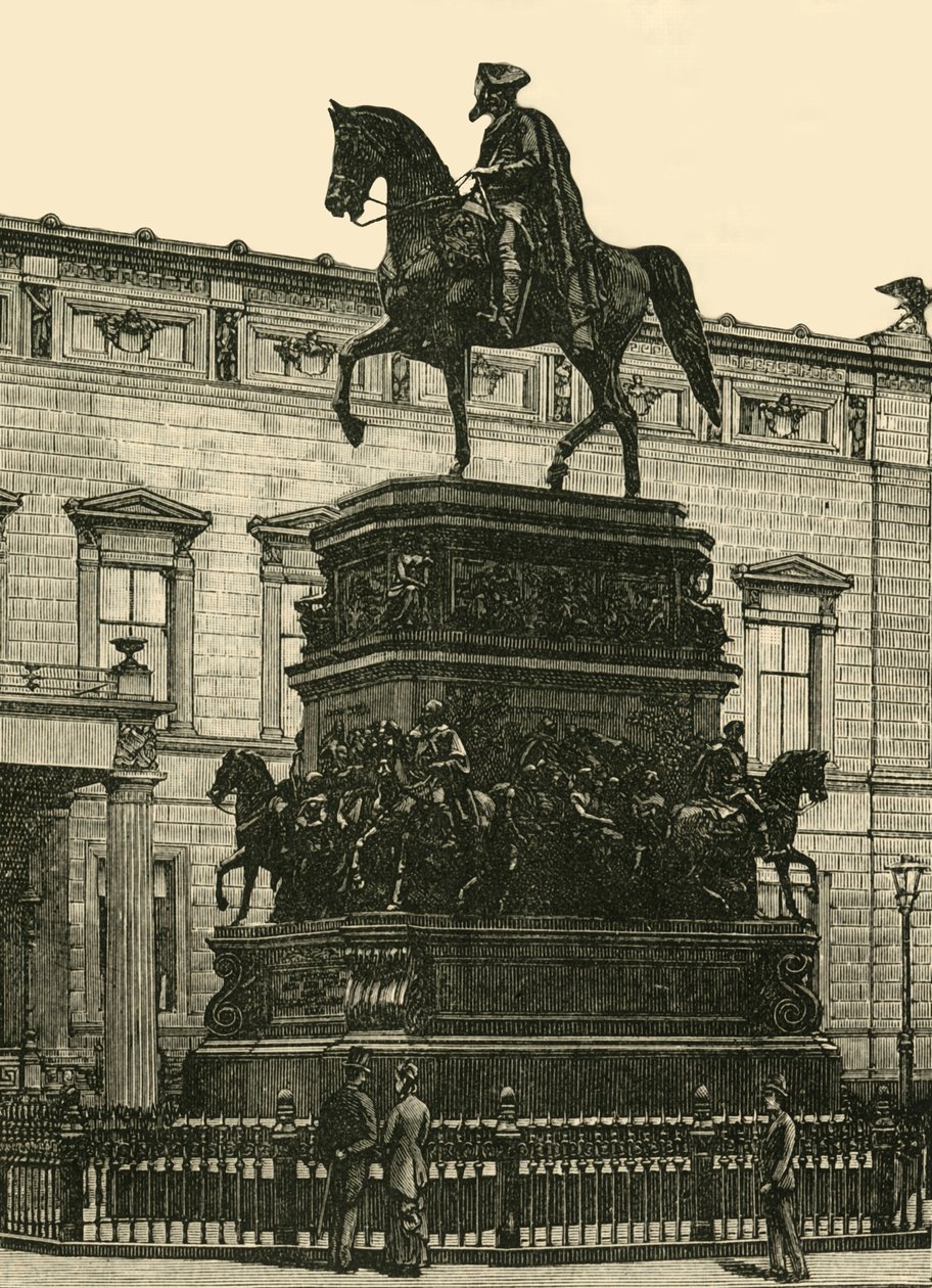 Estátua de Rauch de Frederico, o Grande, Berlim, 1890. de Unbekannt