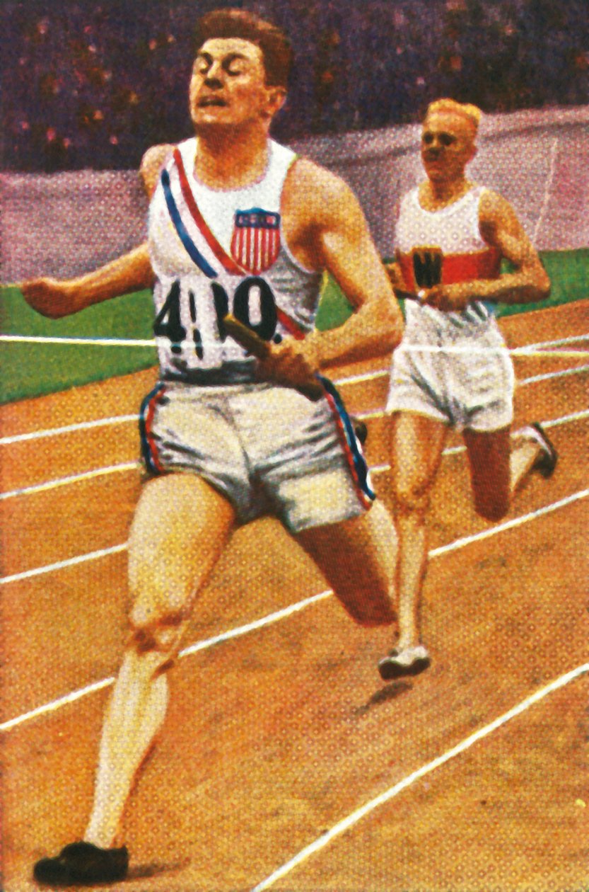 Ray Barbuti e Hermann Engelhard, revezamento 4 x 400m, 1928. de Unbekannt