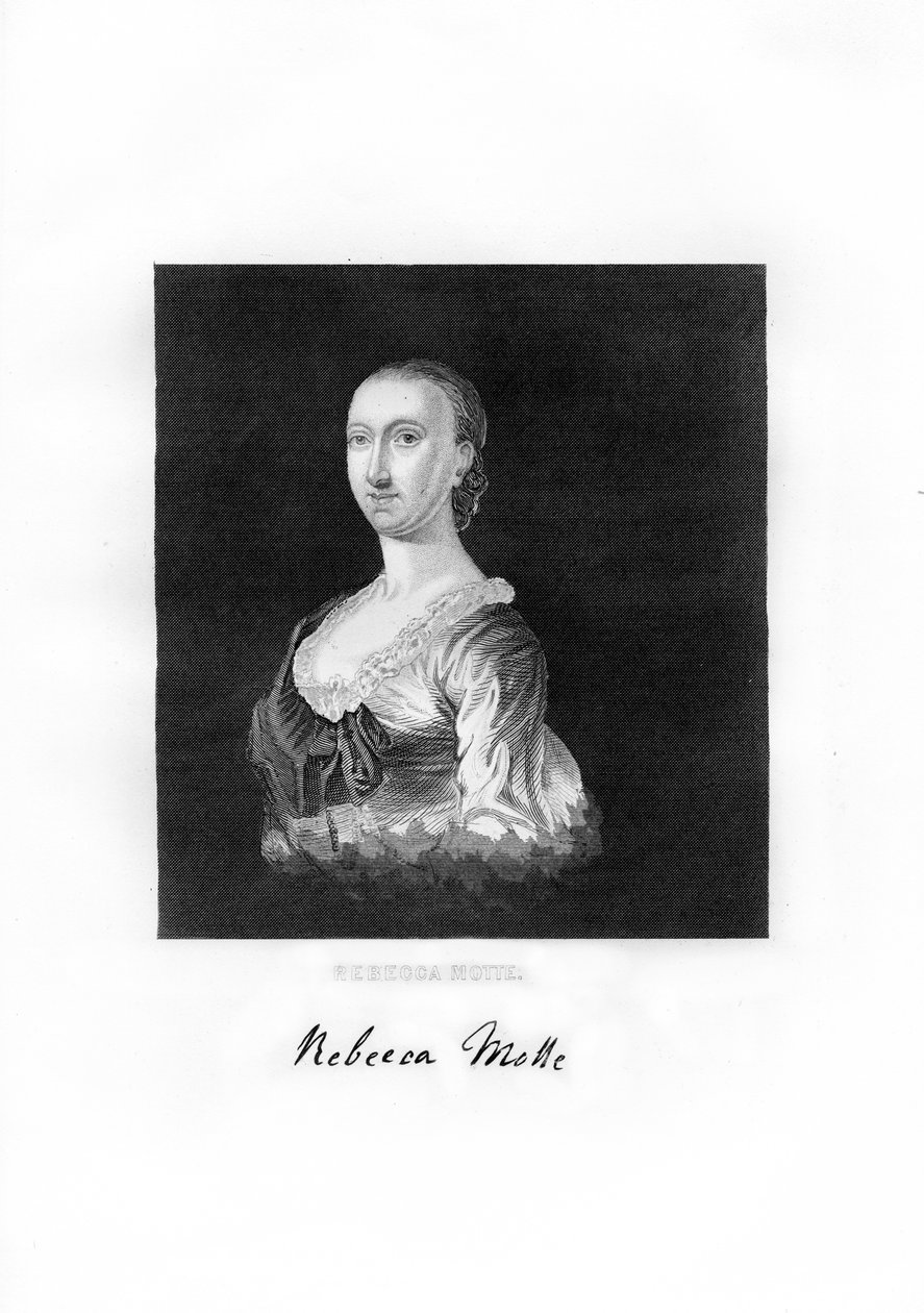 Rebecca Brewton Motte, patriota americana e proprietária de plantações, 1872 de Unbekannt