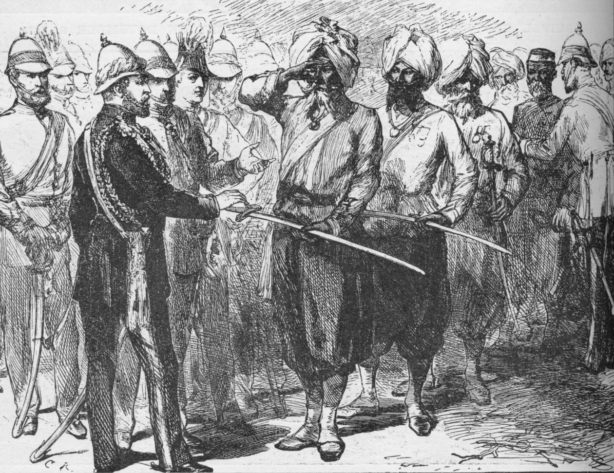 Recepção aos sobreviventes da defesa de Lucknow, Índia, janeiro de 1876 1908 de Unbekannt
