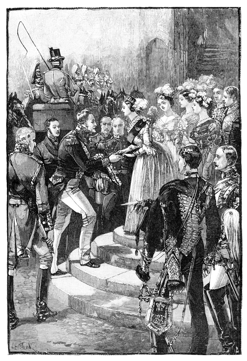 Recepção de Louis Philippe no Castelo de Windsor, 1844, 1900 de Unbekannt