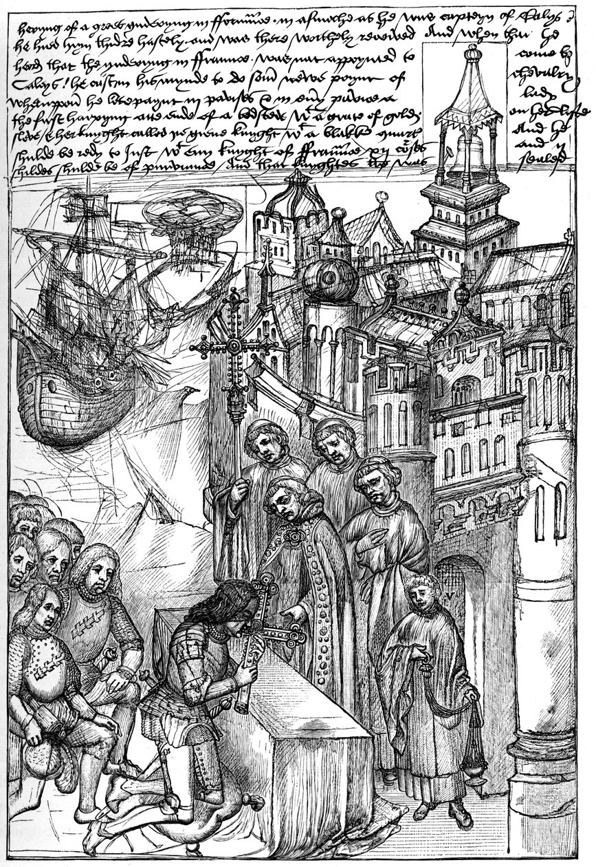 Recepção de Richard de Beauchamp, Conde de Warwick, século XV, 1893 de Unbekannt