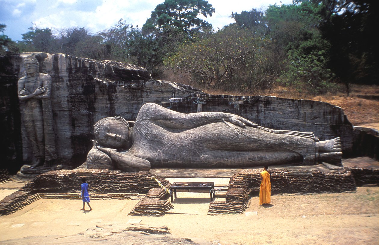 Buda reclinado, Gal Vihare, Sri Lanka de Unbekannt