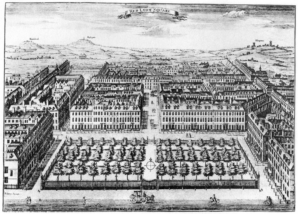 Praça do Leão Vermelho, Londres, século XVIII 1907 de Unbekannt