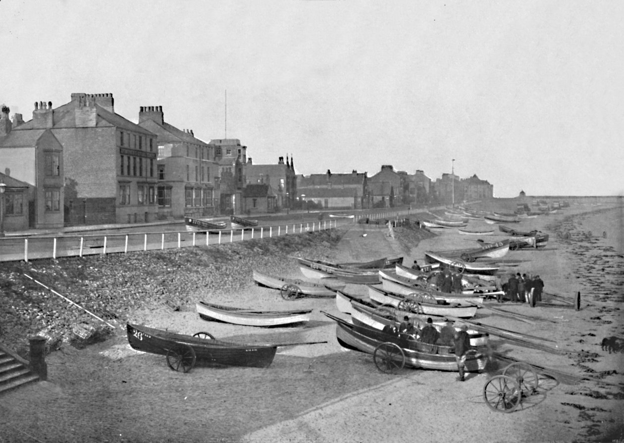 Redcar - olhando ao longo da esplanada, 1895 de Unbekannt