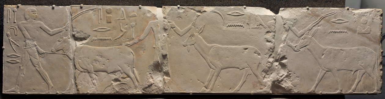 Alívio de Homens Trazendo Animais do Deserto, c. 2311-2281 aC. de Unbekannt