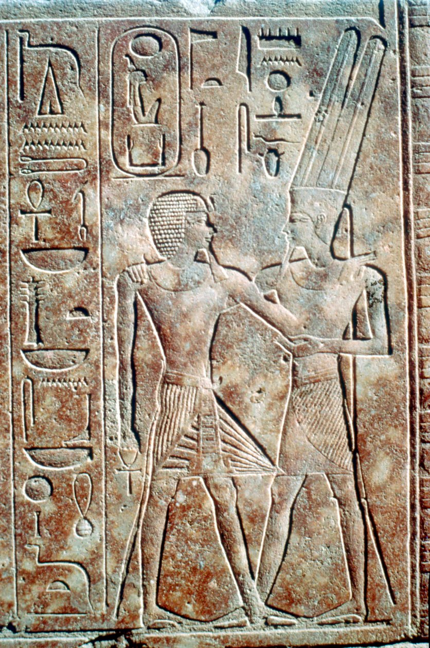 Alívio da Rainha Hatshepsut em vestido masculino, Templo de Amon, Karnak, Egito, c1500 aC de Unbekannt