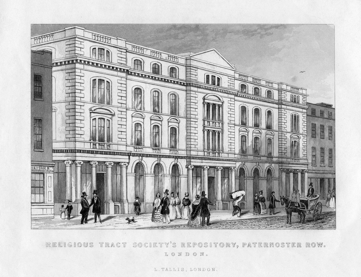 Repositório da Sociedade de Tratado Religioso, Paternoster Row, Londres, século XIX de Unbekannt
