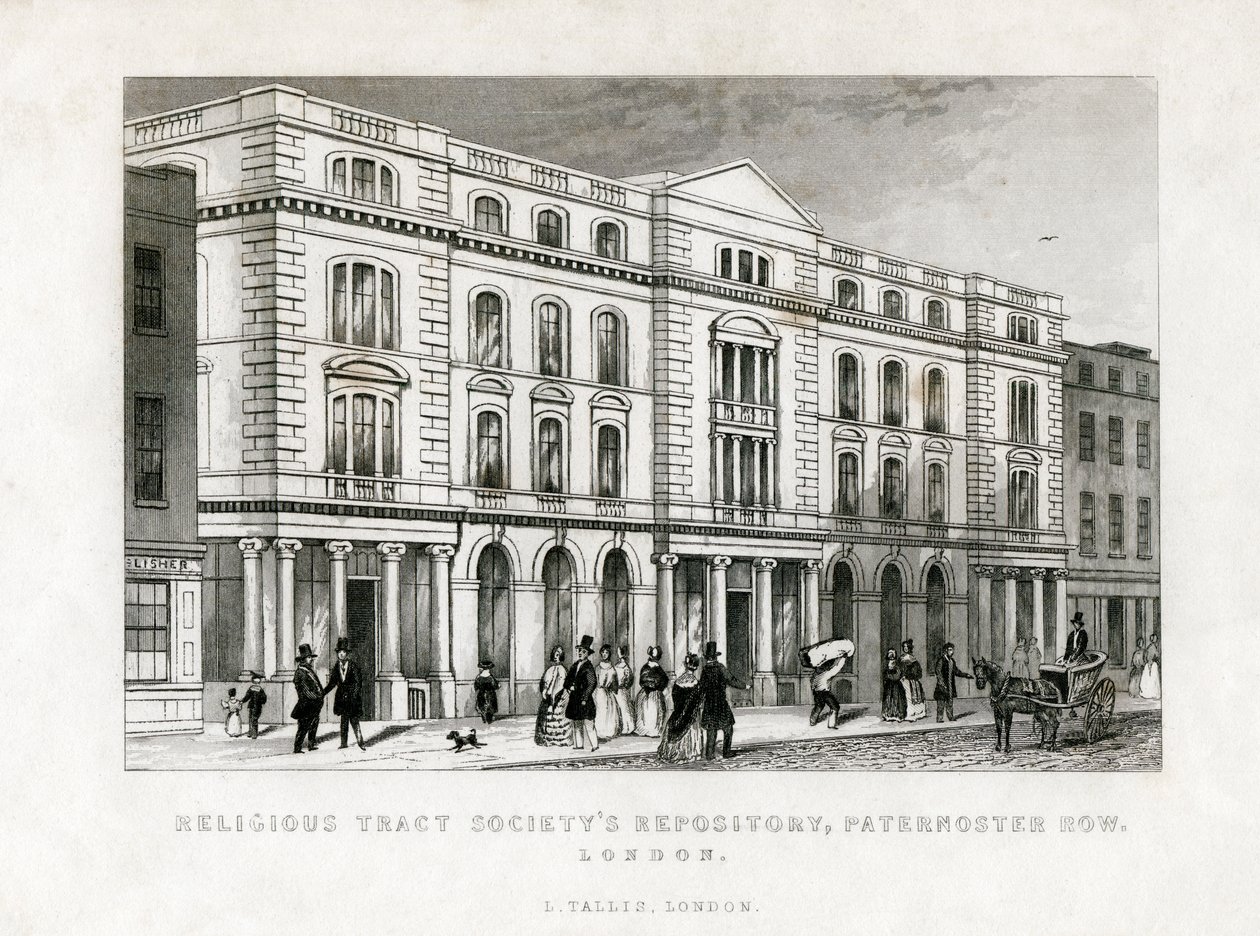 Repositório da Sociedade de Tratado Religioso, Paternoster Row, Londres, século XIX de Unbekannt